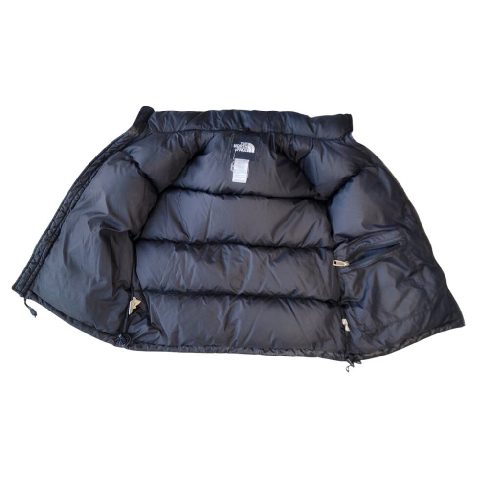 VTG The North Face 1996 Retro Nuptse Puffer Vest 700 Goose Down Black Womens SM - Picture 6 of 14
